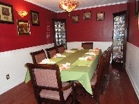 The dining room at Book Nook Inn Beaumont, TX / Lumberton, TX