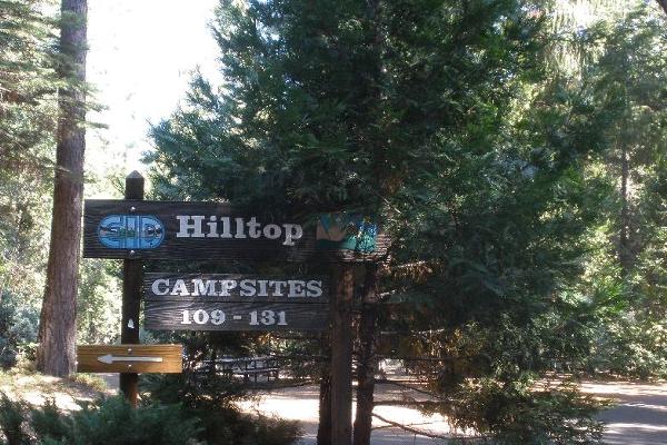 Hilltop campground entrance