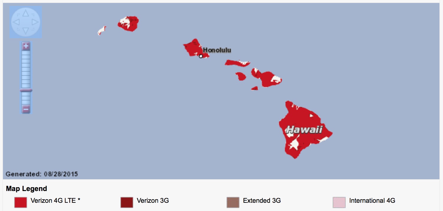 Verizon Coverage Map Hawaii Claudetemaki