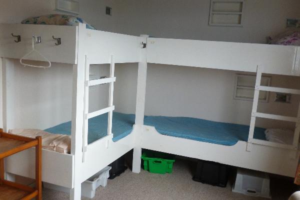 Spacious bunk rooms