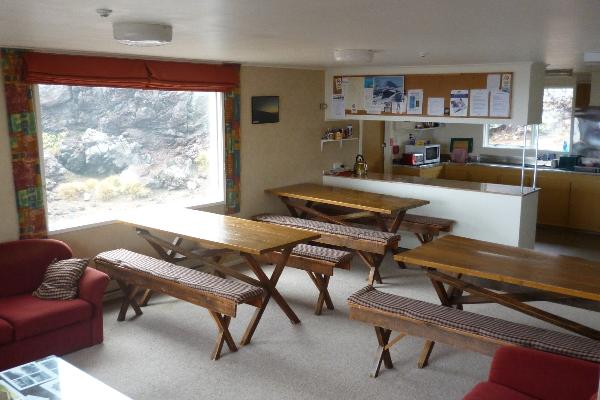 Dining room - with fantastic views of Mt Ngauruhoe