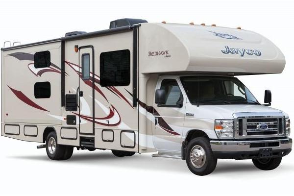 2016 Redhawk by Jayco, 32' Class C with 2 slide-outs, Sleeps up to 9 ppl.