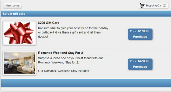 gift card page on bc 2