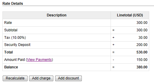 Confirmed reservation