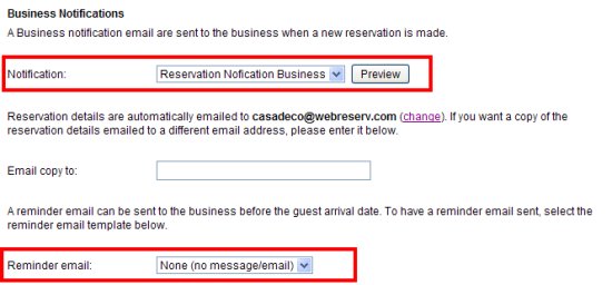 Business Notifications