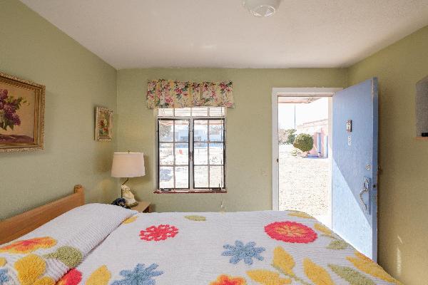 Each of the two bedrooms has an independent door to the outside, plus a private door to the hallway/bathroom.