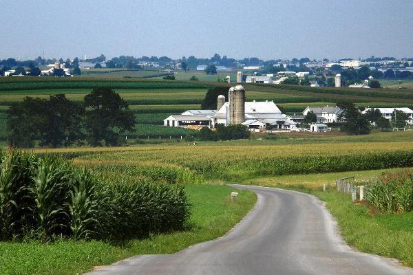 Beautiful farmland vistas are part of every backroads tour.