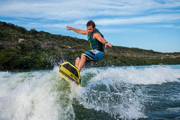 Yes, you can wakesurf on our wakeboard boats! Boats will vary based on group size and availability