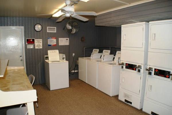 Coin operated laundromat 2nd floor