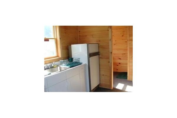 Cabins have fully equipped kitchens and full bathroom