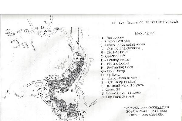 Elk River Rec Dist sites map