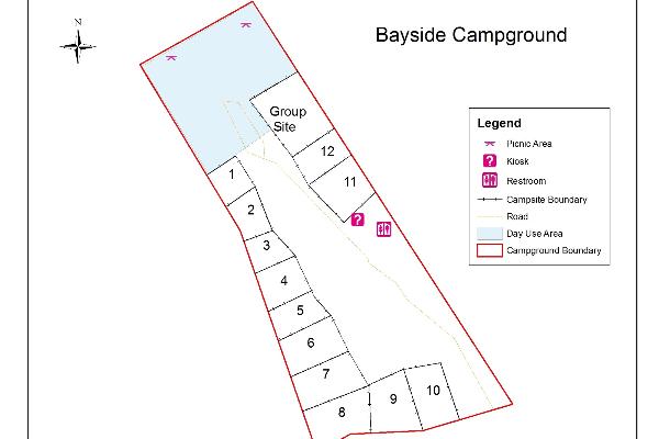 Bayside Campground Map