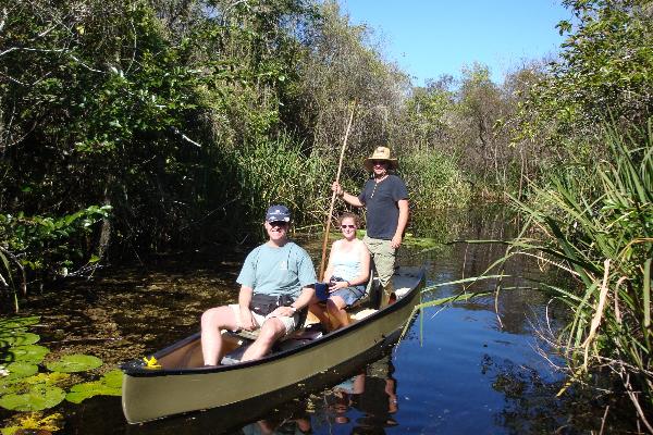 Everglades Pole boat tour in the swamp