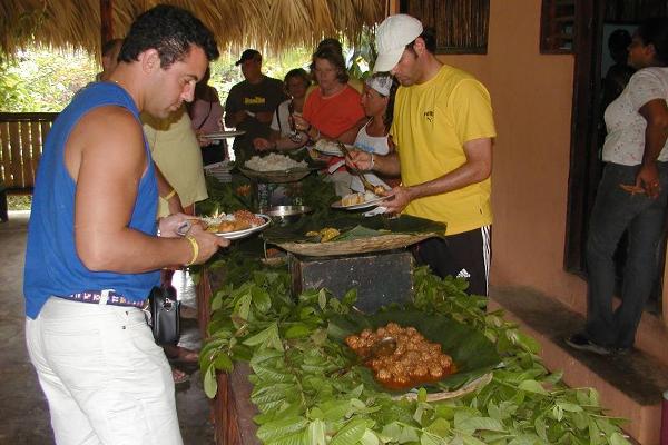 Lunch, typical Fresh made Dominican Buffet