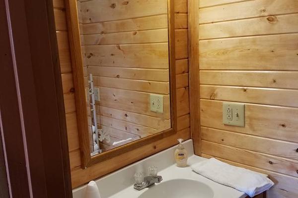 Bunkhouse #2  Bathroom with walk in shower
