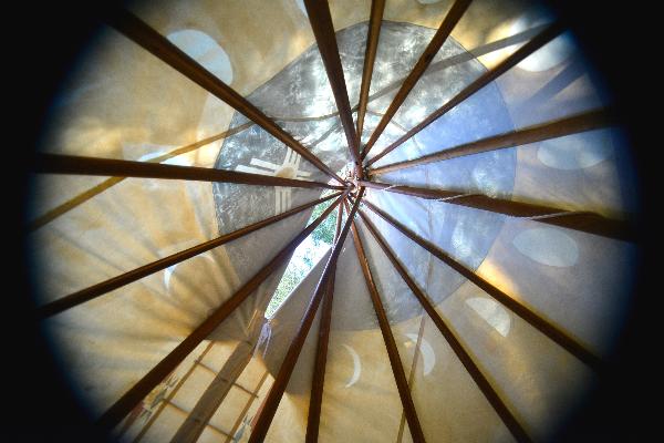 Tepee #1 looking up view 24 feet 