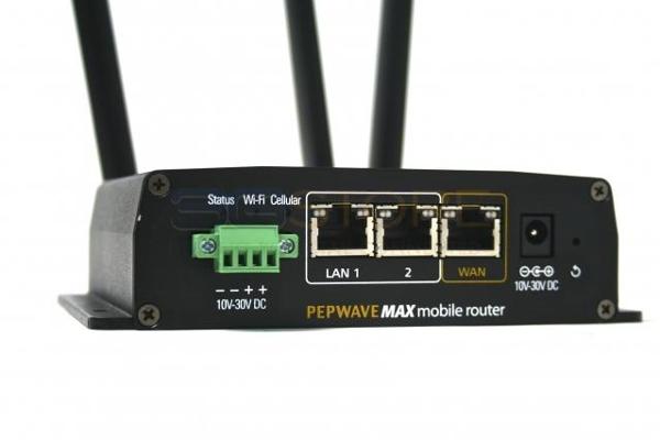 Pepwave MAX-BR1-LTE Industrial-Grade Automatic Failover Router with integrated 4G LTE/3G Cellular Modem