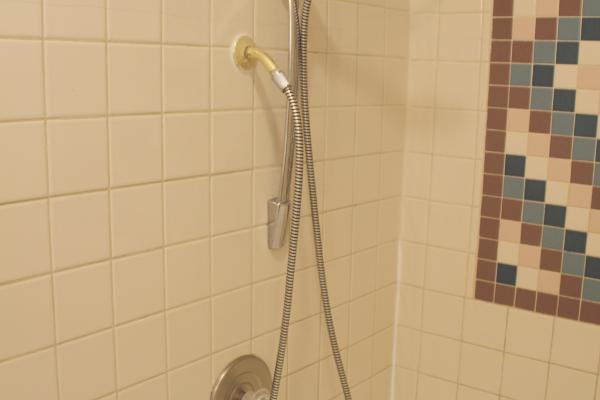 Soothing shower head.