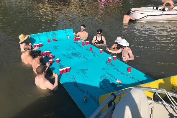 A little pong in party cove on Lake Austin