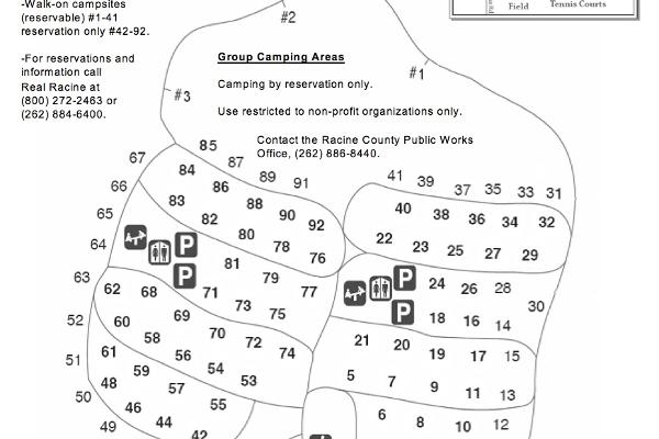 Map of Cliffside Park campground