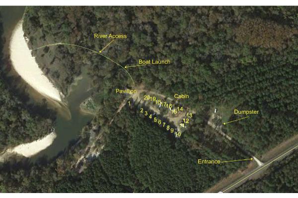RV Park Site Layout Map
